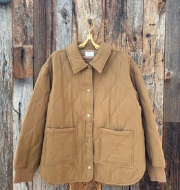 Z Supply Z Supply Long Distance Quilted Jacket Totasted Seasame