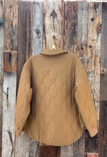 Z Supply Z Supply Long Distance Quilted Jacket Totasted Seasame