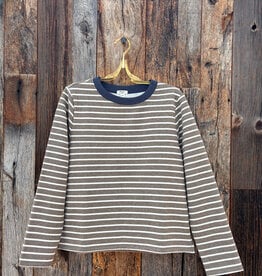 Dylan Dylan Charlie Stripe Crew Olive