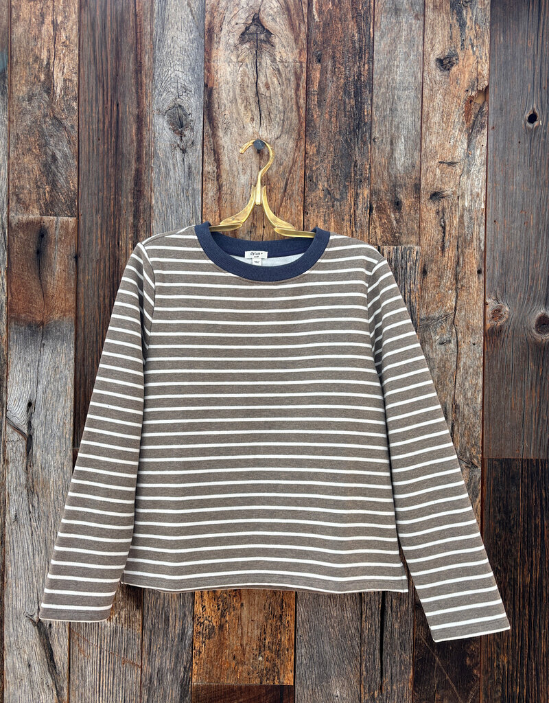 Dylan Dylan Charlie Stripe Crew Olive