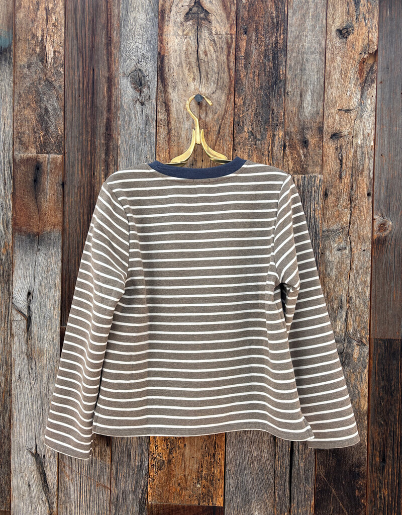 Dylan Dylan Charlie Stripe Crew Olive