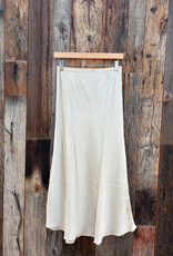 Milio Milano Milio Milano Silky/Viscose/Rayon Slip Skirt Beige