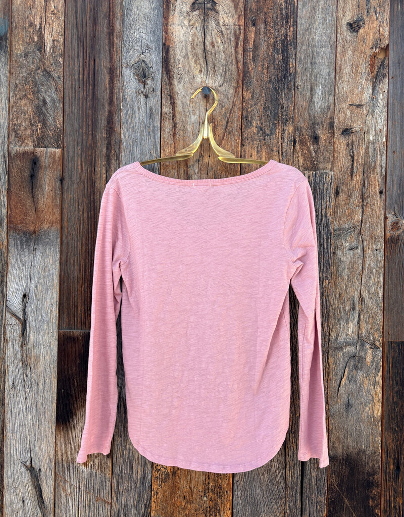 Dylan Dylan L/S Deep V-Tee Blush