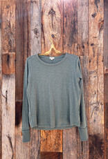 Dylan Dylan L/S Vintage Tee Emerald