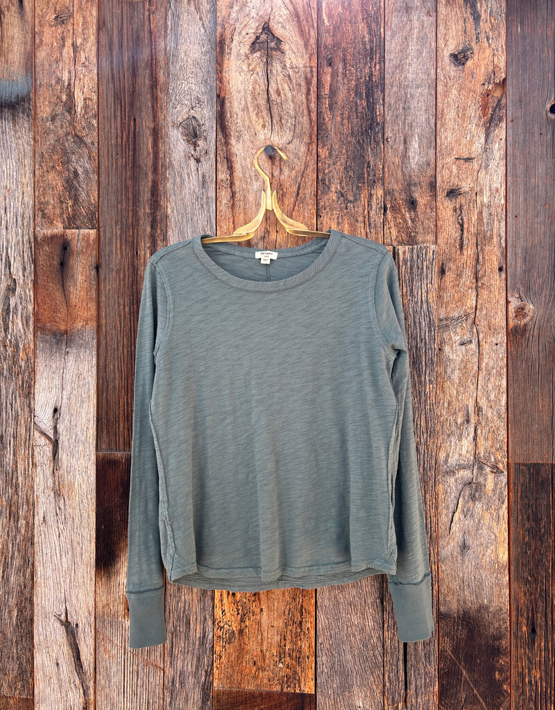 Dylan Dylan L/S Vintage Tee Emerald