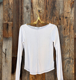 Project Social T Project Social T Yoko Boatneck Rib L/S White
