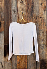Project Social T Project Social T Yoko Boatneck Rib L/S White