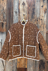 Dylan Dylan Maison Quilted Jacket Brown