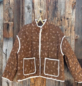 Dylan Dylan Maison Quilted Jacket Brown