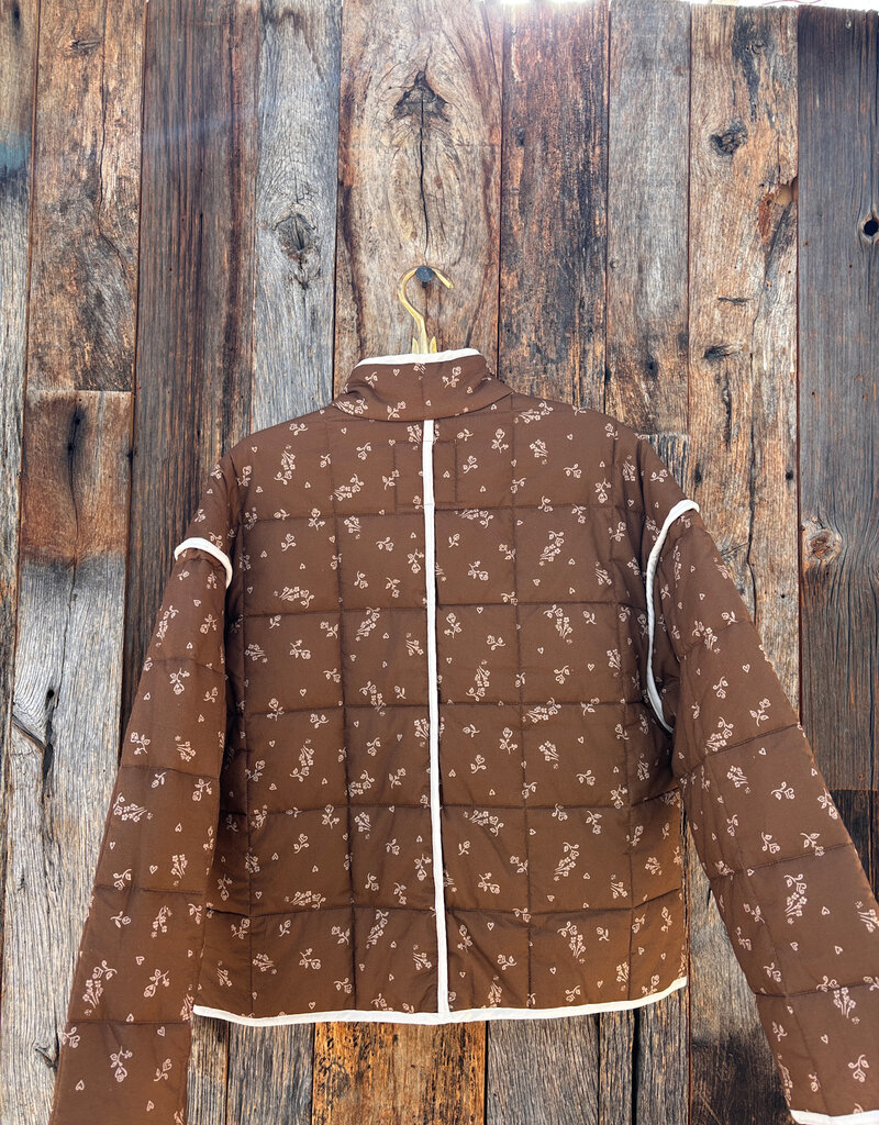 Dylan Dylan Maison Quilted Jacket Brown