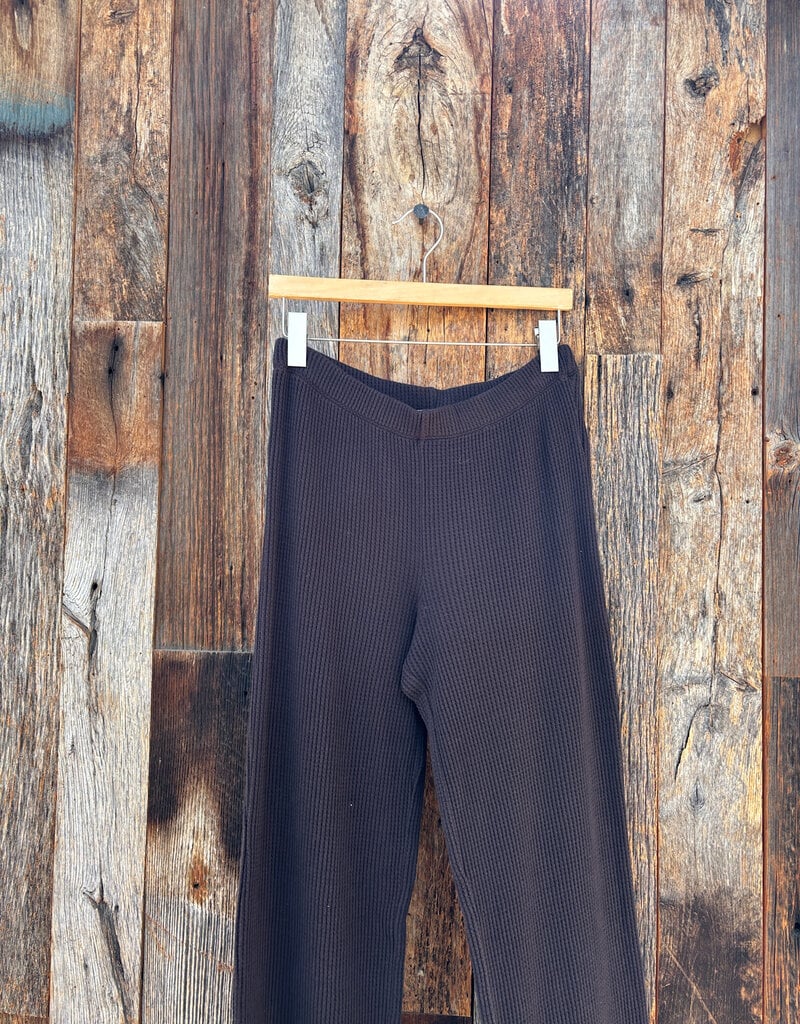 Dylan Dylan Brooks Waffle Elevated Pant Black