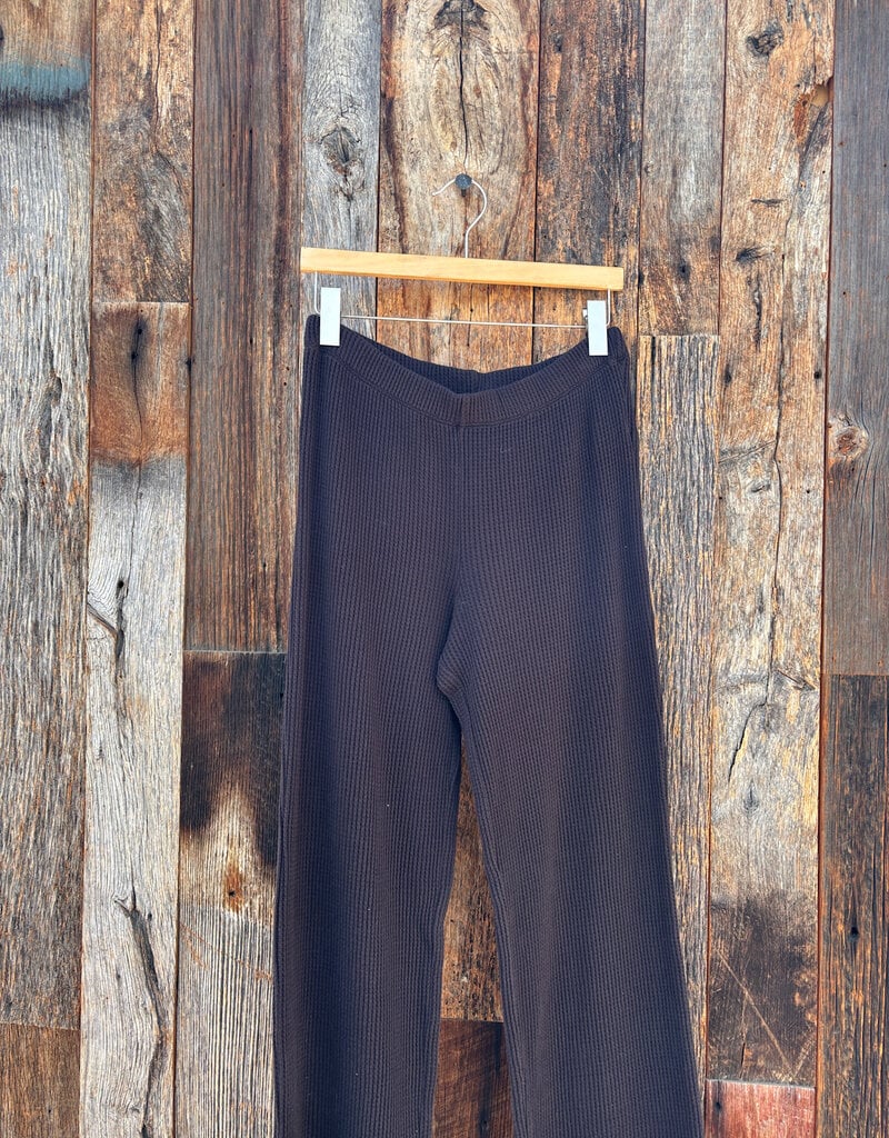 Dylan Dylan Brooks Waffle Elevated Pant Black