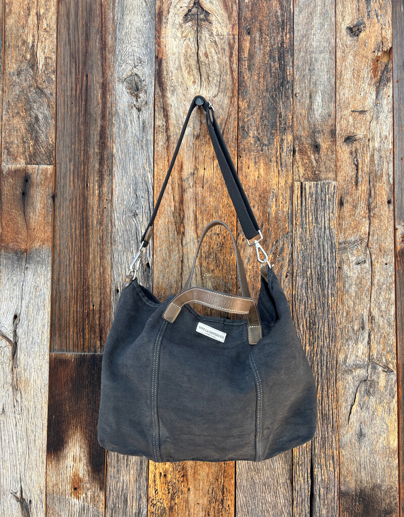 Vive La Difference Vive La Difference Shopping Tex Handbag 04410 Dark Gray