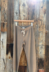 Dylan Dylan Fleece Jogger w/ Tie Soft Brown