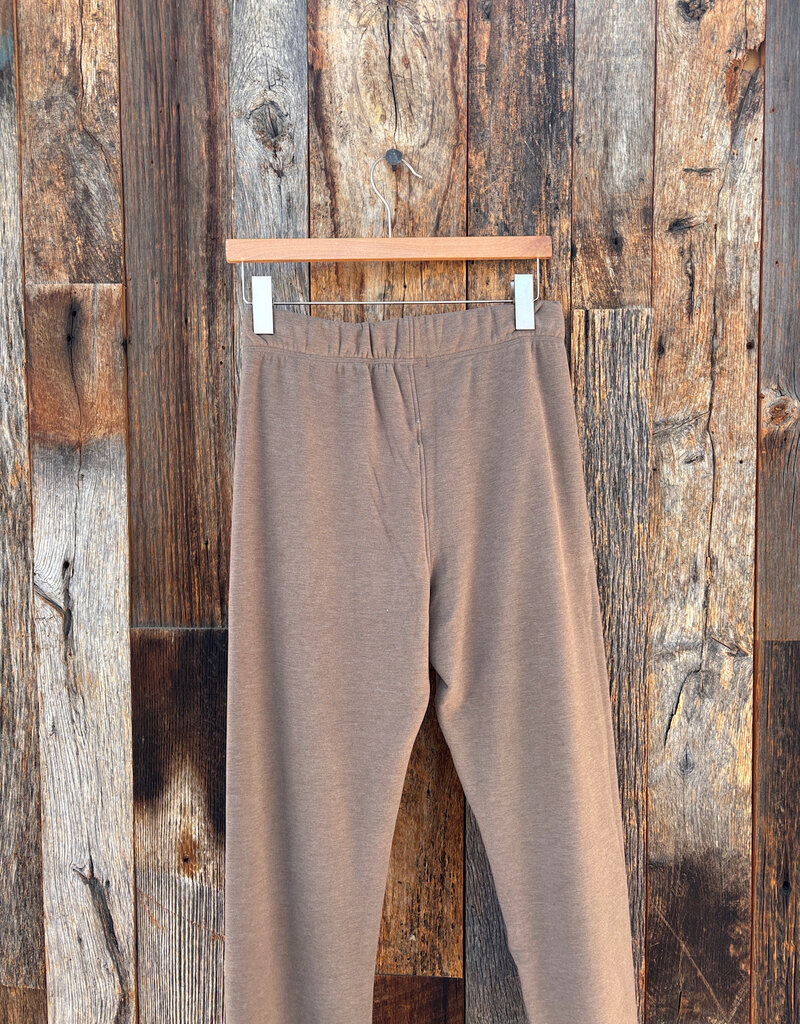 Dylan Dylan Fleece Jogger w/ Tie Soft Brown