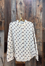 Dylan Dylan Mackenzie Button Up Nat/Den & Pink