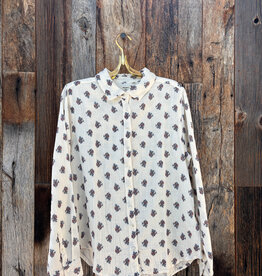 Dylan Dylan Mackenzie Button Up Nat/Den & Pink