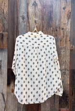 Dylan Dylan Mackenzie Button Up Nat/Den & Pink