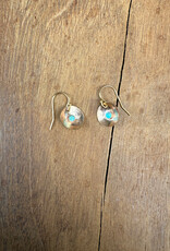 Christy Lea Payne CLP Concave Sm Earrings w Stones GF Turquoise