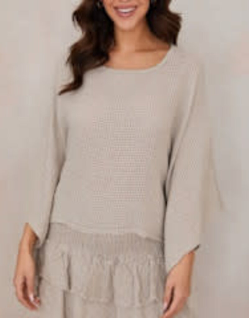 Milio Milano Milio Milano Cotton Gauze Pocho Sleeve Taupe