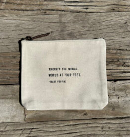 Sugarboo Sugarboo There's The Whole World Mary Poppins Canvas Zip Bag