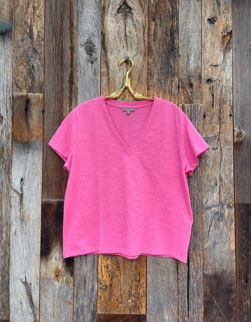 Lilla P Lilla P PA3123 Boyfriend V-Neck Rosebud