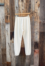 Perfect White Tee Johnny French Terry Easy Sweatpant Bright Ivory