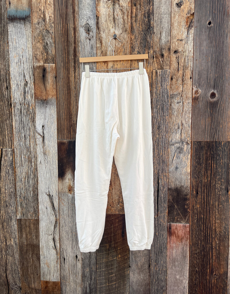 Perfect White Tee Johnny French Terry Easy Sweatpant Bright Ivory