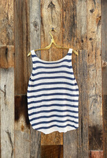 Wooden Ships Wooden Ships Willow Stripped Tank White/Indigo