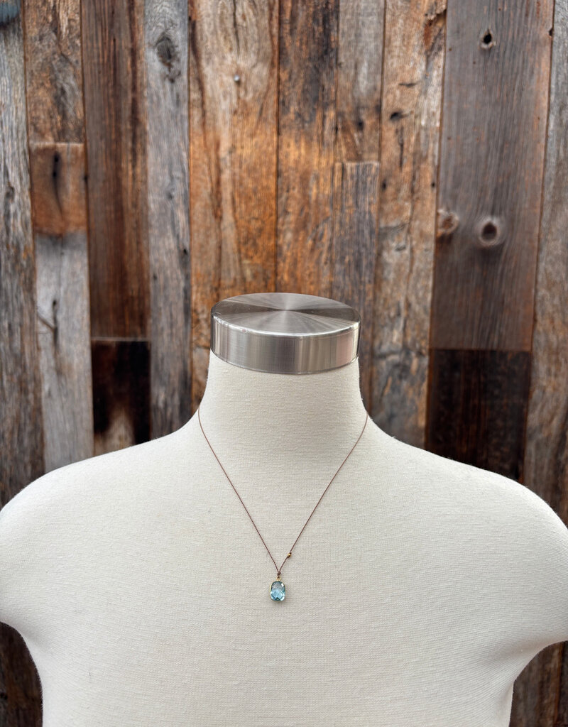 Margaret Solow Margaret Solow Blue Topaz/18K LC-BT/W*