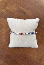 Minetta Red White & Blue w/ Silver "Pecos"