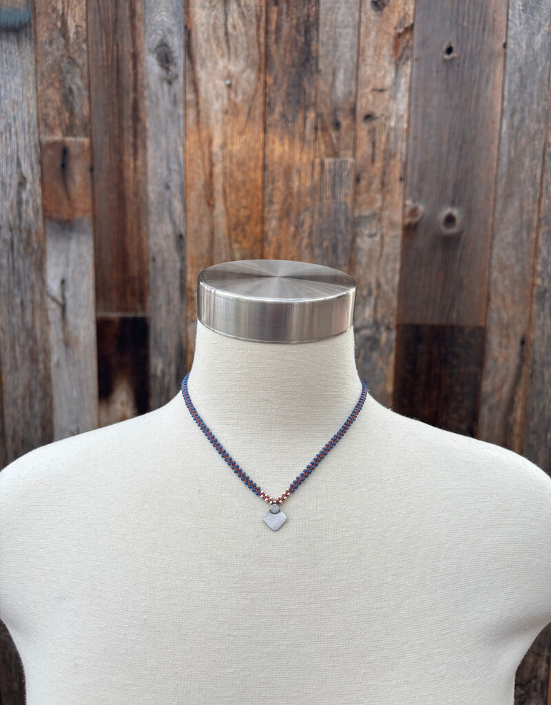 Minetta Blue Beads w/ Tika