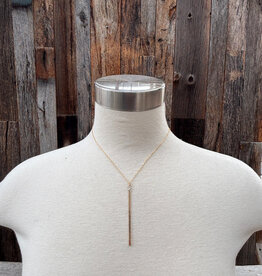 Sabina Vertical Bar Necklace 16" GF SN10G16