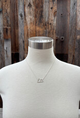 Sabina 2 Peaks Mountain Necklace SN5 SS
