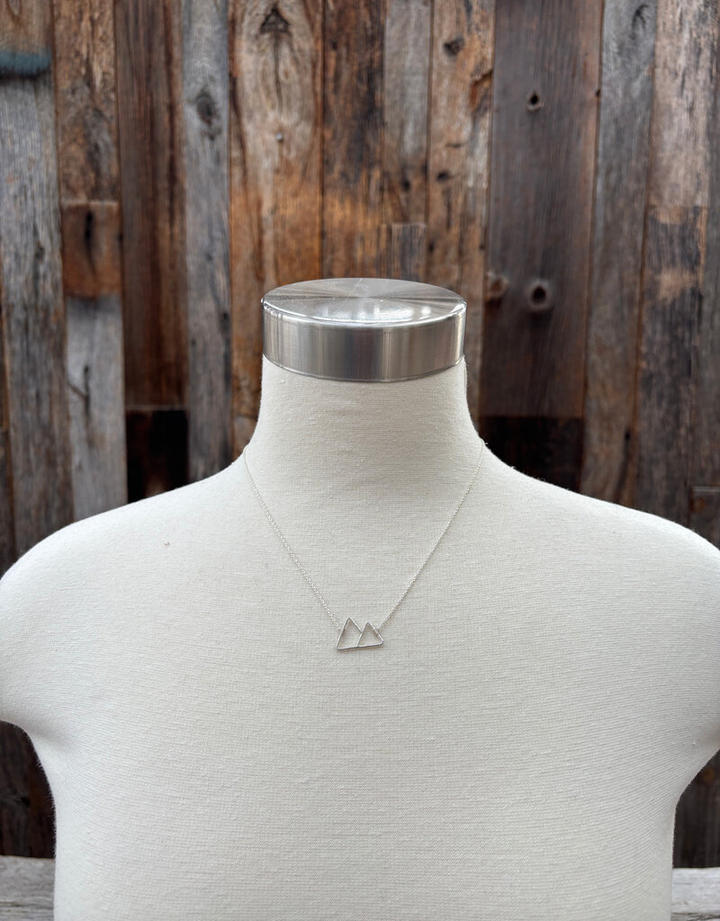 Sabina 2 Peaks Mountain Necklace SN5 SS