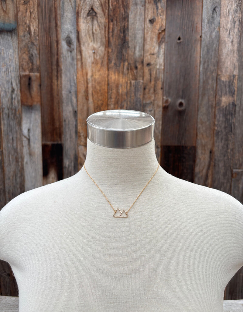 Sabina 2 Peaks Mountain Necklace SN5 GF
