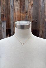 Sabina Lucky Horseshoe Necklace 15" GF