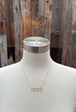 Sabina Brazen Bar Necklace 18" GF SN25G18