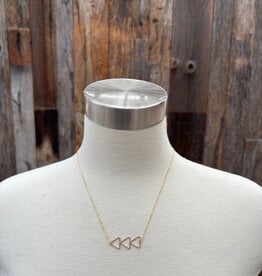 Sabina Brazen Bar Necklace 18" GF SN25G18