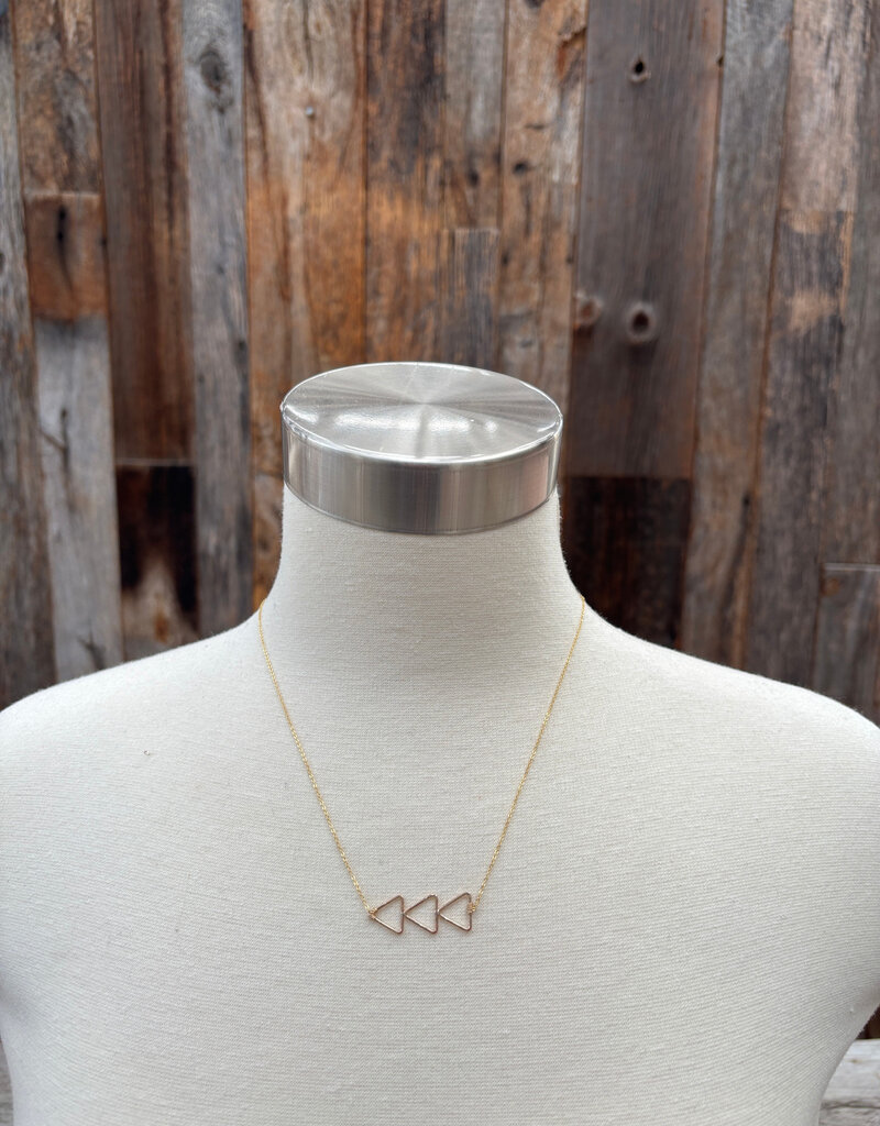 Sabina Brazen Bar Necklace 18" GF SN25G18