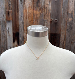 Sabina Crescent Moon Necklace 15" GF SN21G15