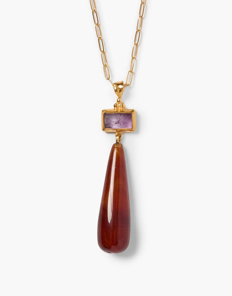 Chan Luu Chan Luu NG-15273 Red Agate 18K GV