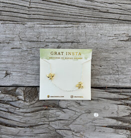 Gratinsta Gratinsta Bumbling Bee Gold Necklace