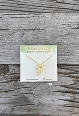 Gratinsta Gratinsta Orchid Gold Necklace GP