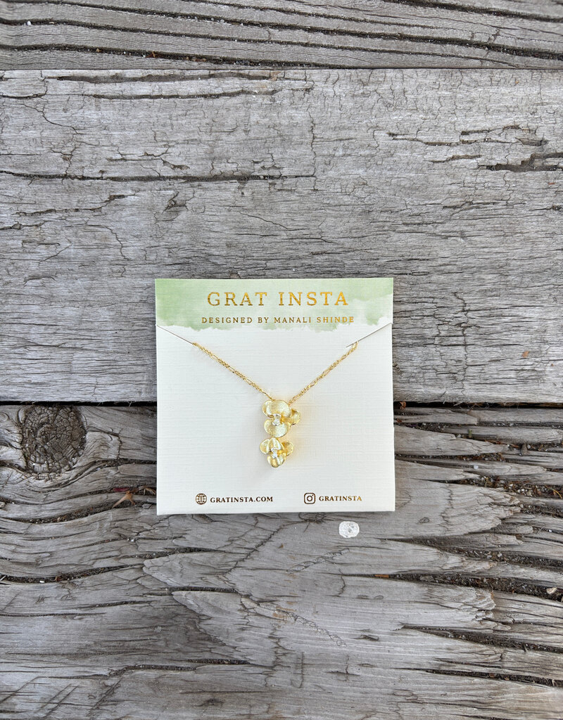 Gratinsta Gratinsta Orchid Gold Necklace GP