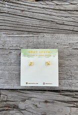 Gratinsta Gratinsta Dog Balloon Gold Stud Earrings 18K GP