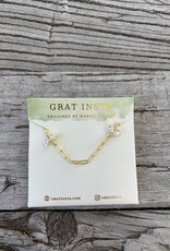 Gratinsta Gratinsta Bumblebee Paperclip Gold Necklace