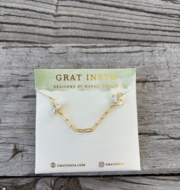 Gratinsta Gratinsta Bumblebee Paperclip Gold Necklace