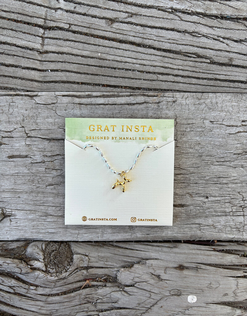 Gratinsta Gratinsta Gold Dog Balloon Necklace 18K GP