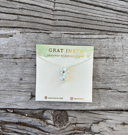 Gratinsta Gratinsta Orchid Silver Necklace